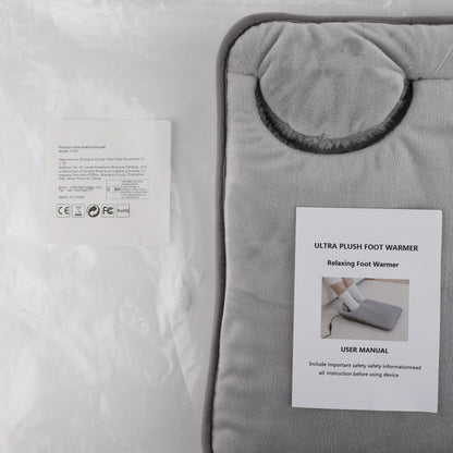 Electric Foot Heating Pad - 4 Temperature Levels, Timer, Portable