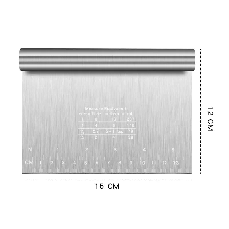 Stainless Steel Cake Scraper Spatula - Buttercream Smoother Tool