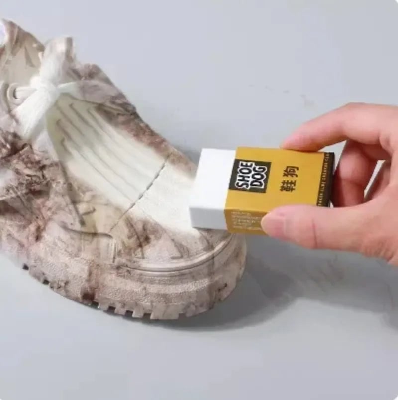 Waterless Shoe Cleaning Eraser - Stain Removal & Conditioning Brush