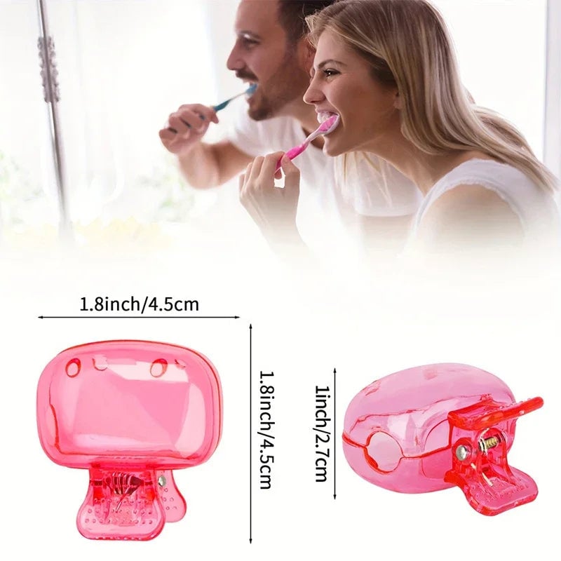 4PCS Plastic Toothbrush Head Covers - Protective Travel Cases