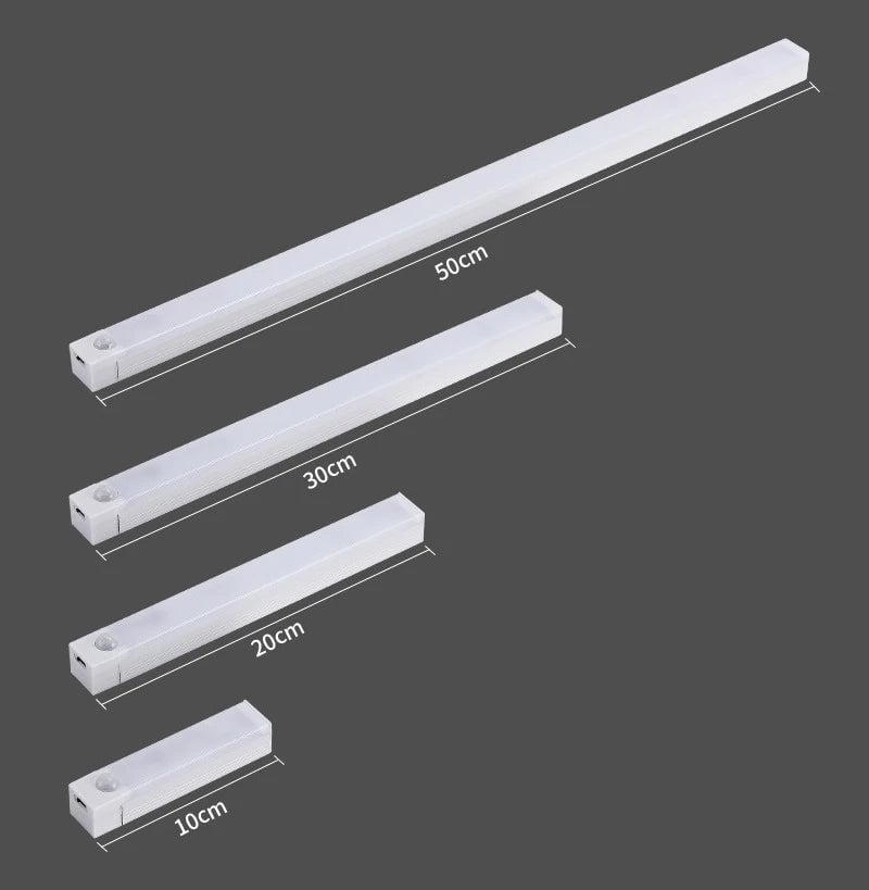 USB Rechargeable PIR Motion Sensor LED Cabinet Light Wireless