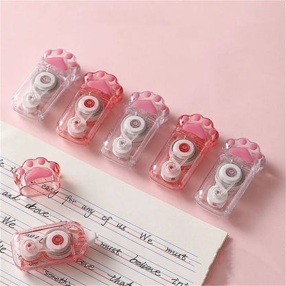 6M Cartoon Cat Claw Correction Tape - Quick Clean Writing Tool