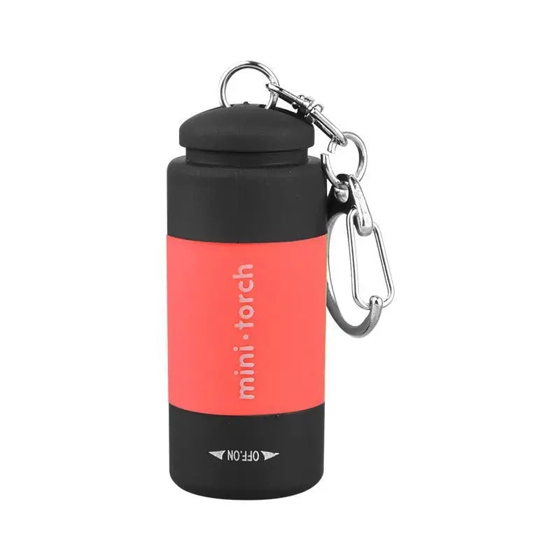 LED Micro Pocket Flashlight USB Rechargeable Waterproof Keychain