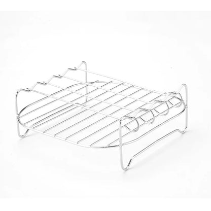 Stainless Steel Outdoor Grill Set Air Fryer Steamer with Skewers