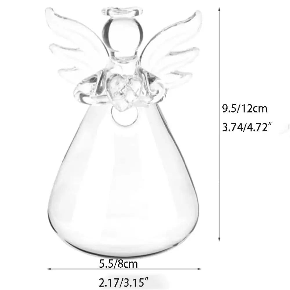 Borosilicate Glass Angel Vase - Wall Mounted Hydroponic Planter