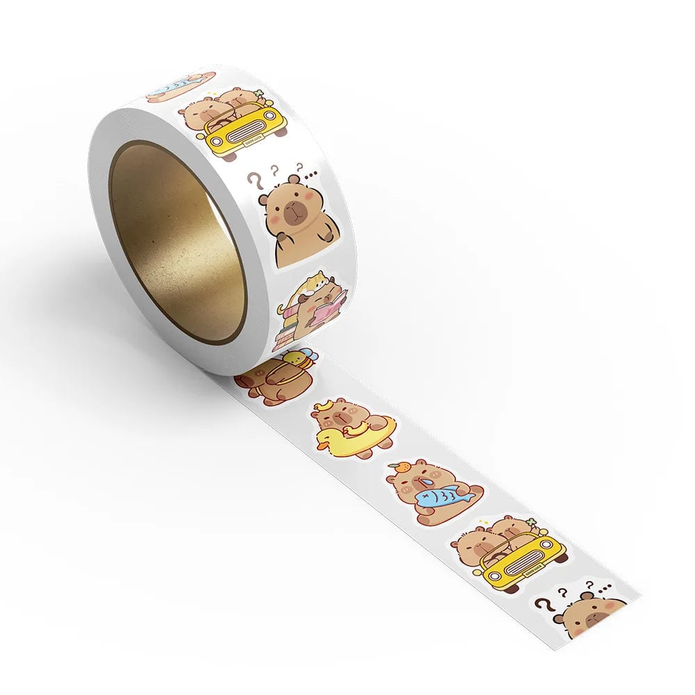 500PCS Capybara Stickers Pack - Waterproof Vinyl Decals Laptop Car