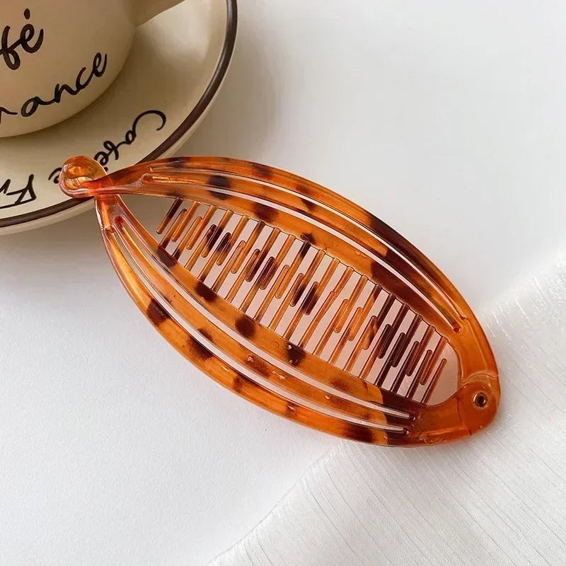 Fish Shaped Beaded Hair Clips Set with Coiled Insert Combs