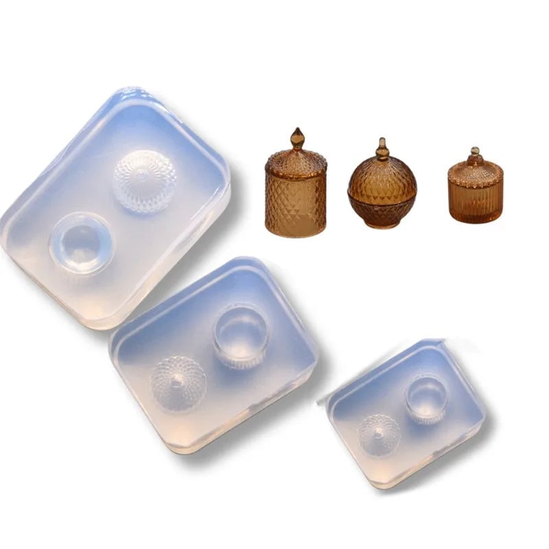 Mini Food Jar Silicone Mold - Dollhouse Kitchen DIY UV Resin Casting