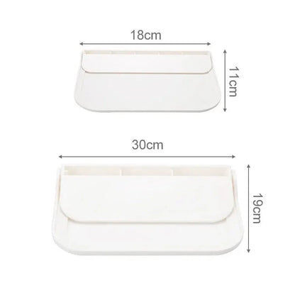 Foldable Wall Mount Shelf - Punch-Free Phone Router Storage Rack