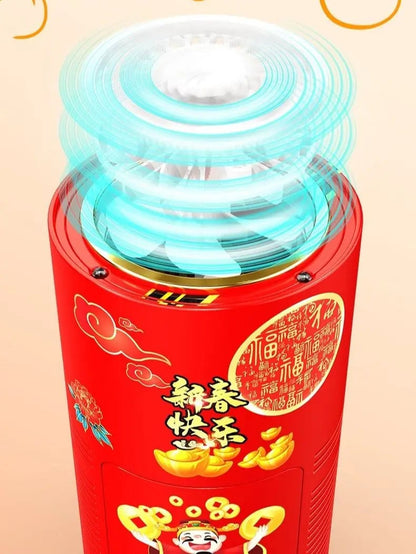 20-Hole Electronic Automatic Bubble Machine - Ground Landing Blower