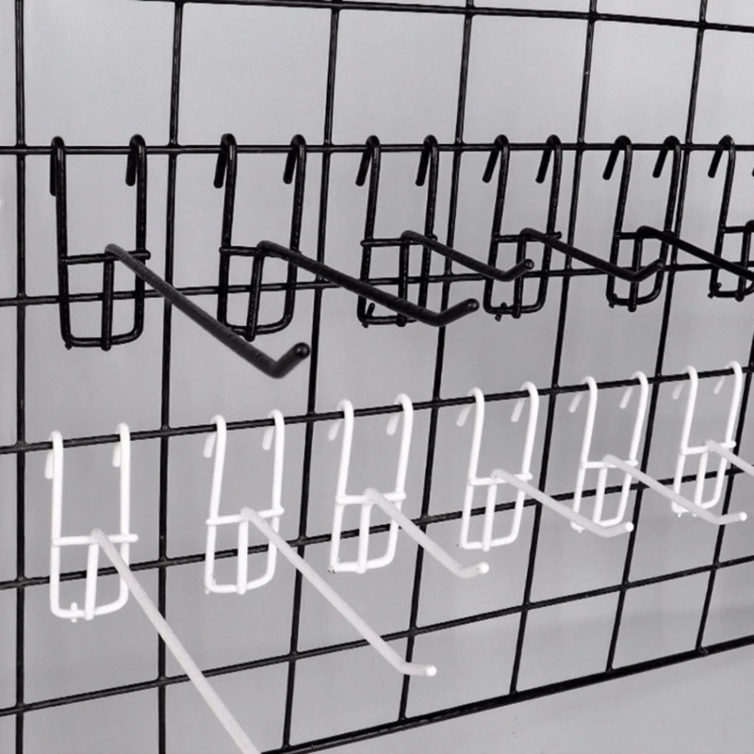 Heavy Duty Mesh Grid Display Hooks 5-50pcs Wall Mount Rack Set
