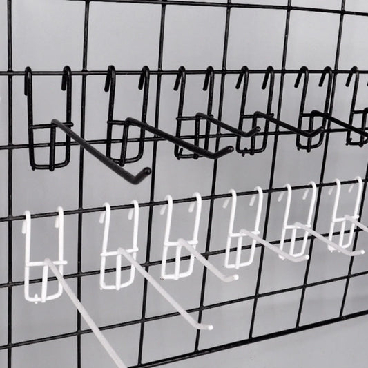 Heavy Duty Mesh Grid Display Hooks 5-50pcs Wall Mount Rack Set