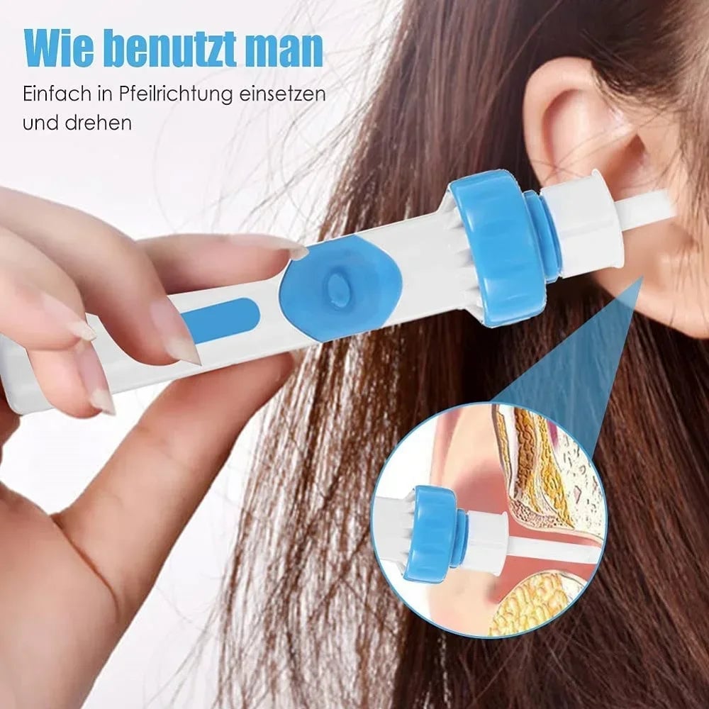 Electric Cordless Earwax Removal Tool - Safe Earpick Cleaner Kit