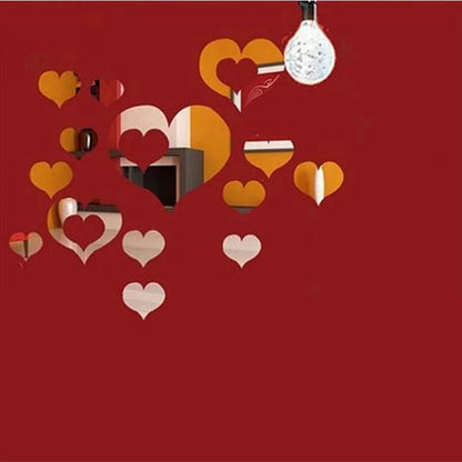 3D Acrylic Mirror Wall Sticker Round Self-Adhesive Removable Decal