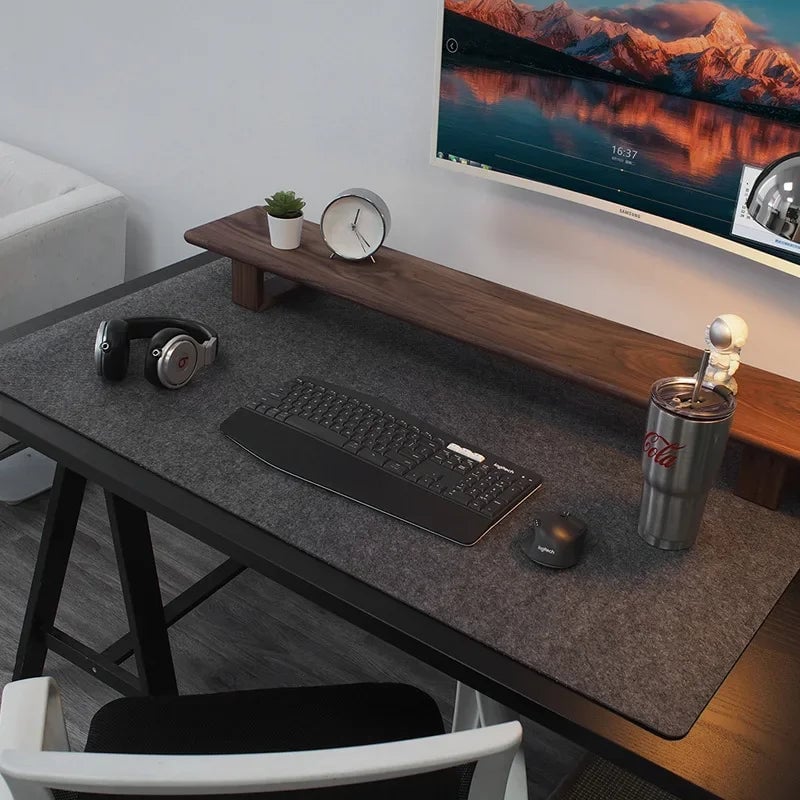 Large Wool Felt Desk Mat - Anti-Slip Computer Mouse Pad Gaming