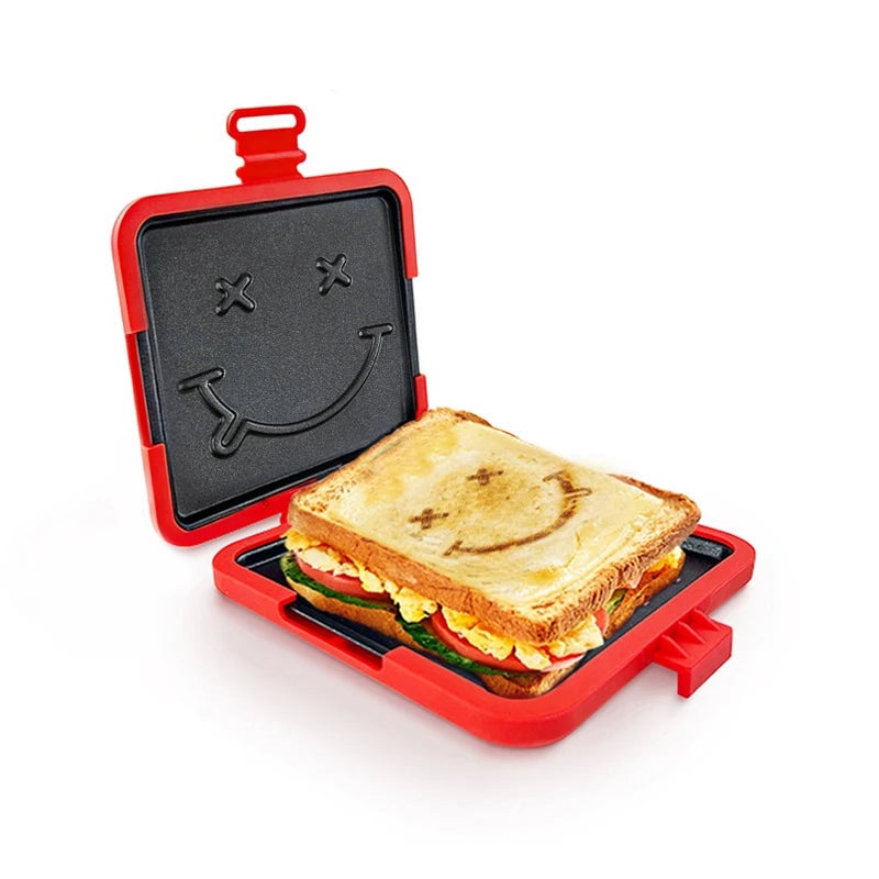 Microwave Toastie Sandwich Maker Panini Press Dishwasher Safe