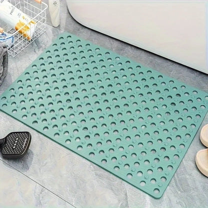 Anti-Slip Shower Mat with Drainage Holes & Massage Points - PVC