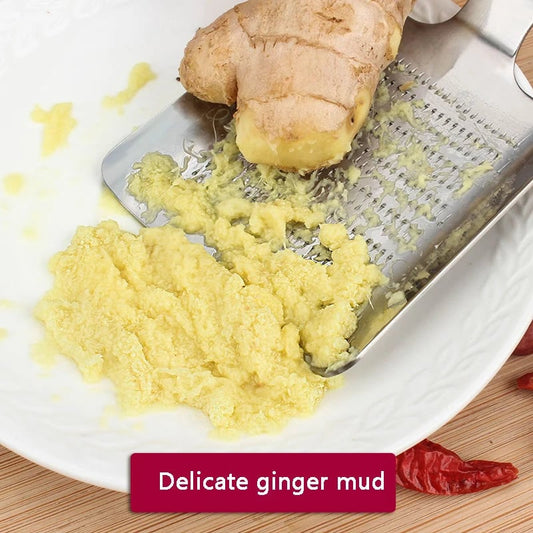 Stainless Steel Ginger Garlic Wasabi Grater Crusher Press Chopper