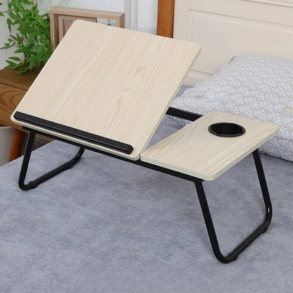 Foldable Adjustable Height Ergonomic Computer Desk Laptop Table