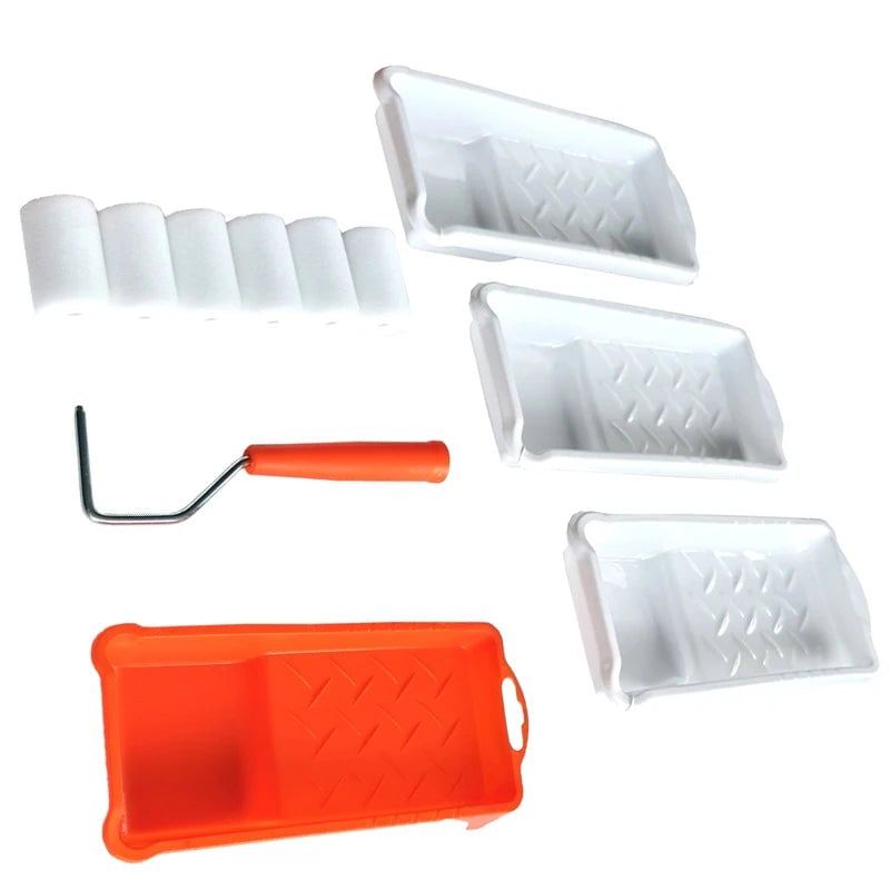 2 Inch High-Density Foam Paint Roller Kit with Tray Liner NN72