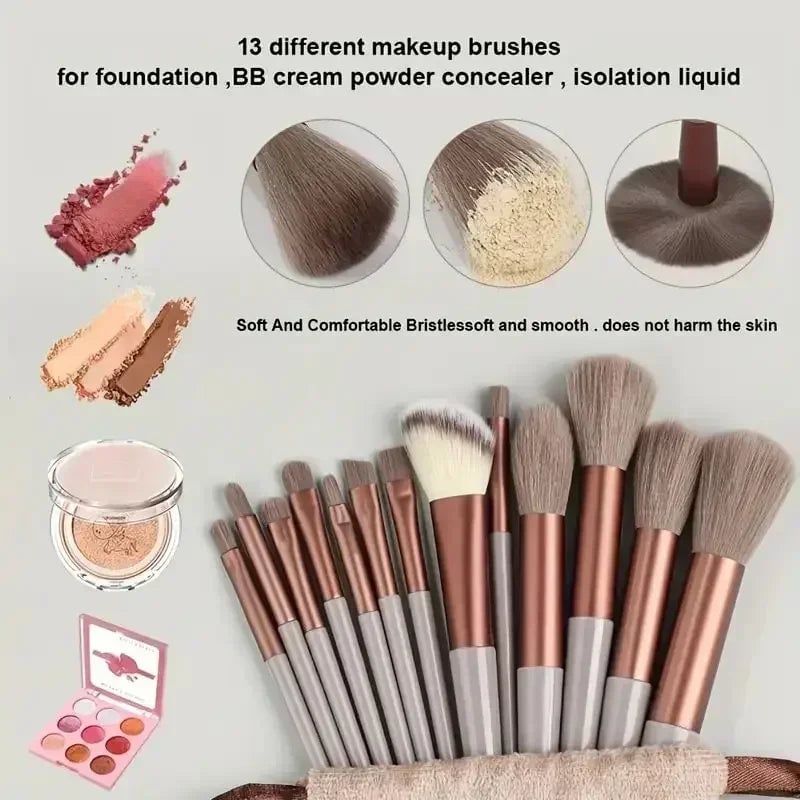 Professional Makeup Brush Set - Soft Kabuki Foundation Eyeshadow