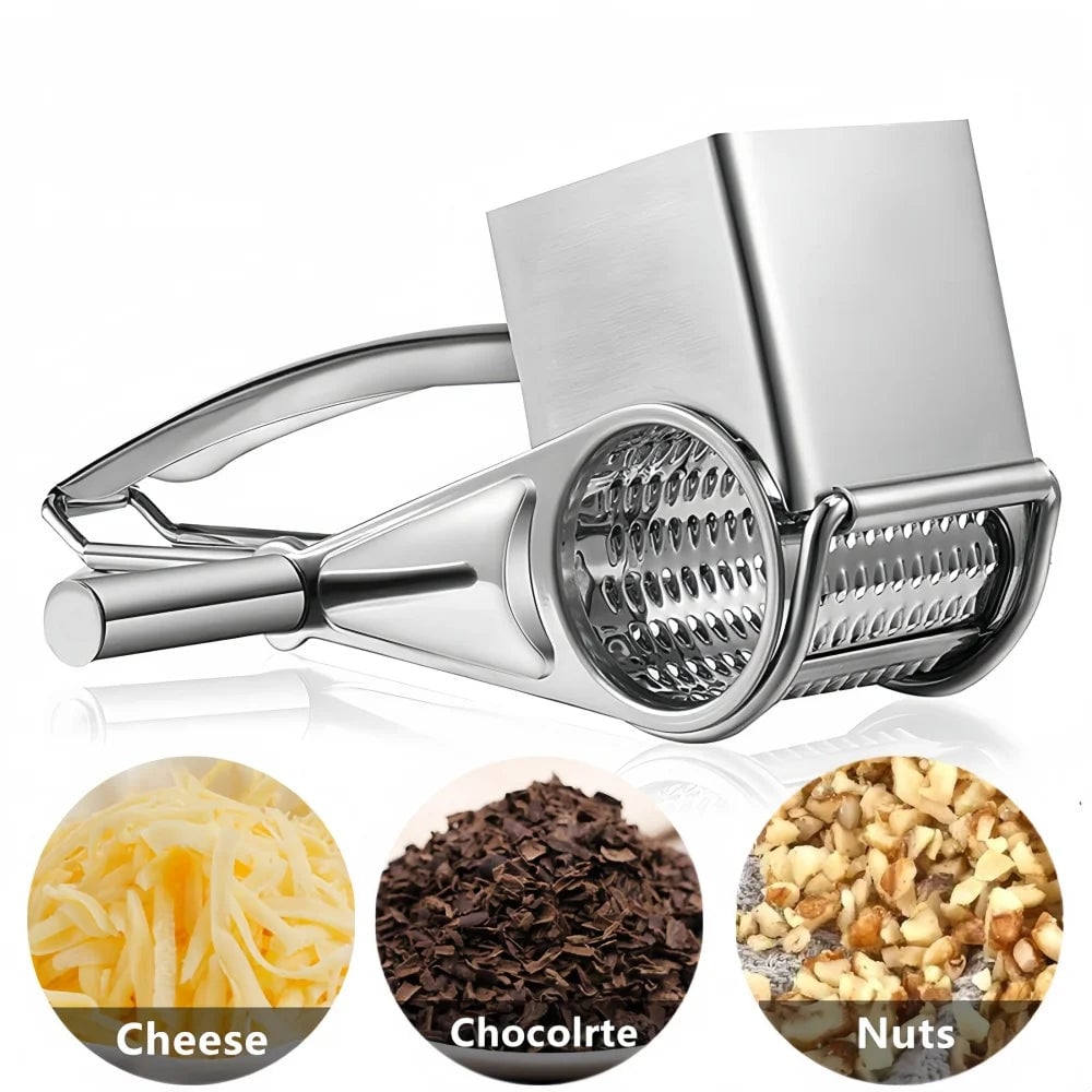 Stainless Steel Hand Crank Cheese Grater Vegetable Slicer