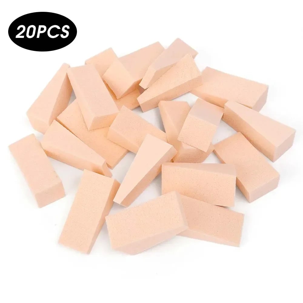 Triangle Makeup Sponges 100pcs Set - Wet/Dry Foundation Concealer