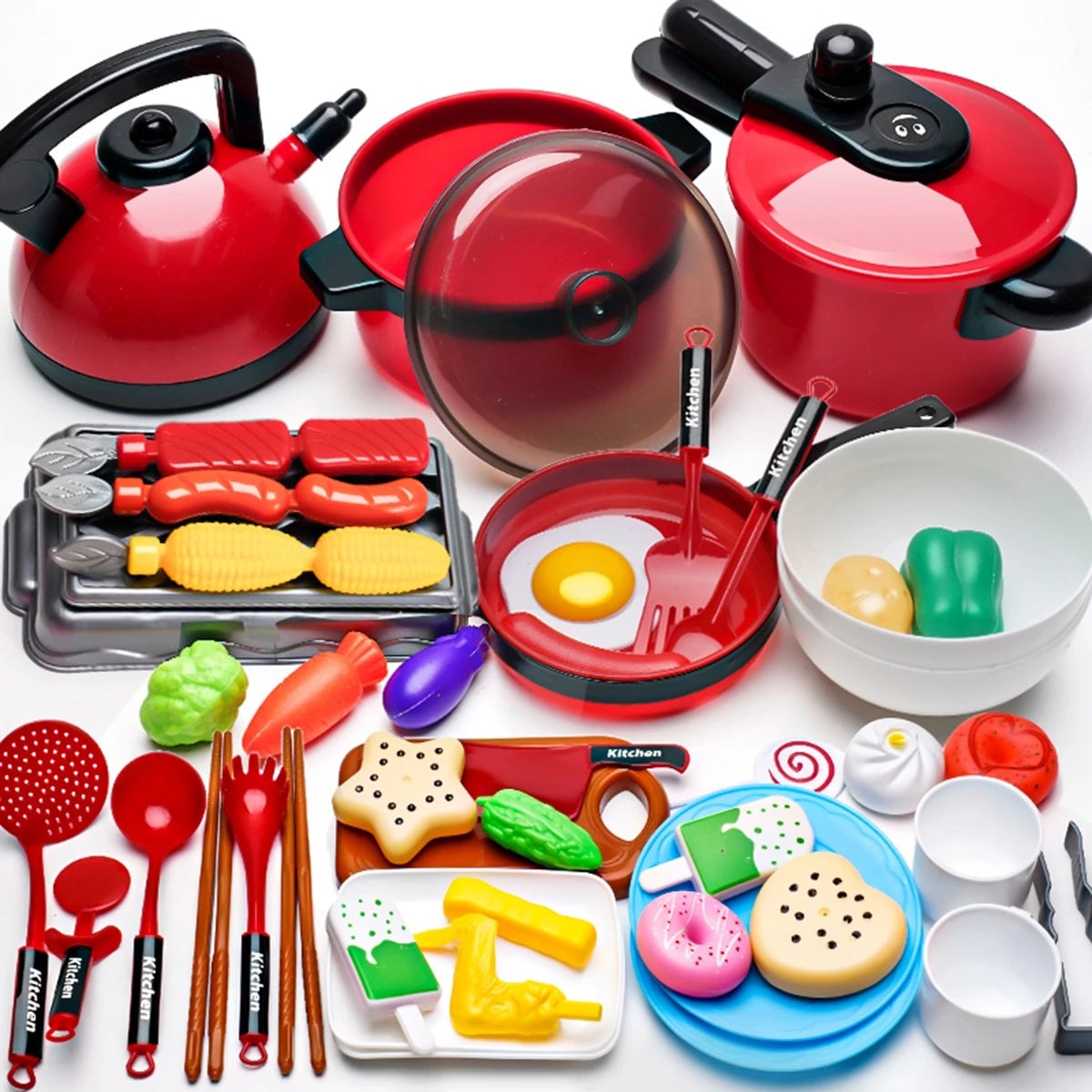High Fidelity Kids Chef Kitchen Play Set - Realistic Cooking Toys