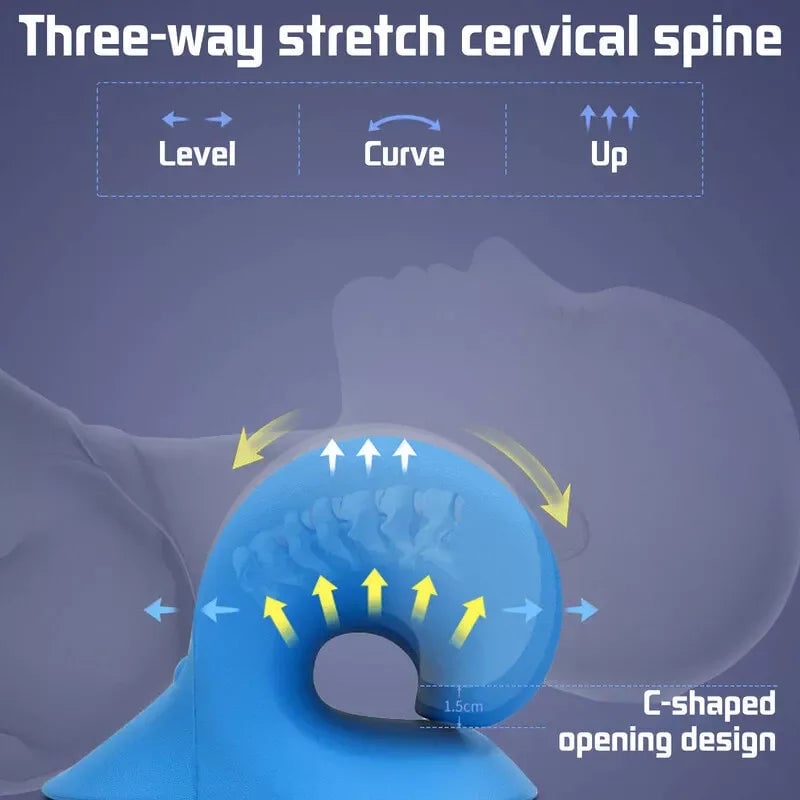 Cervical Traction Device - Neck Shoulder Relaxer Chiropractic Pillow