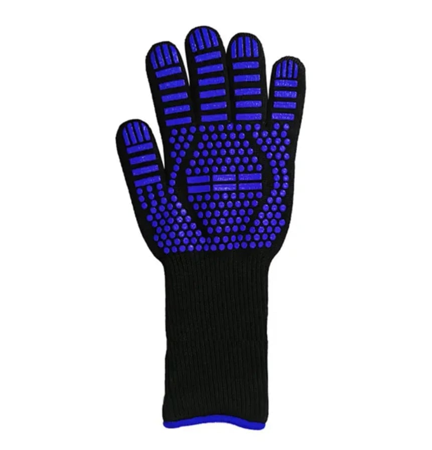 800°F Heat Resistant Oven Gloves - Fireproof BBQ Baking Mitts