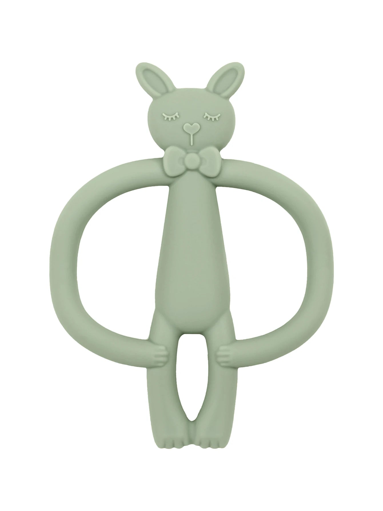 Silicone Rabbit Teething Toy - Safe Baby Teether for Sore Gums