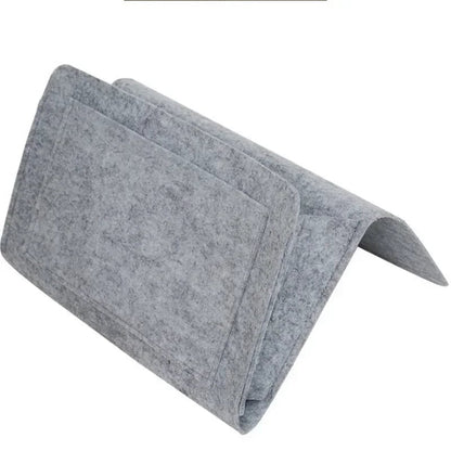 Felt Bedside Storage Caddy - Multi-Pocket Organizer for Remote TV