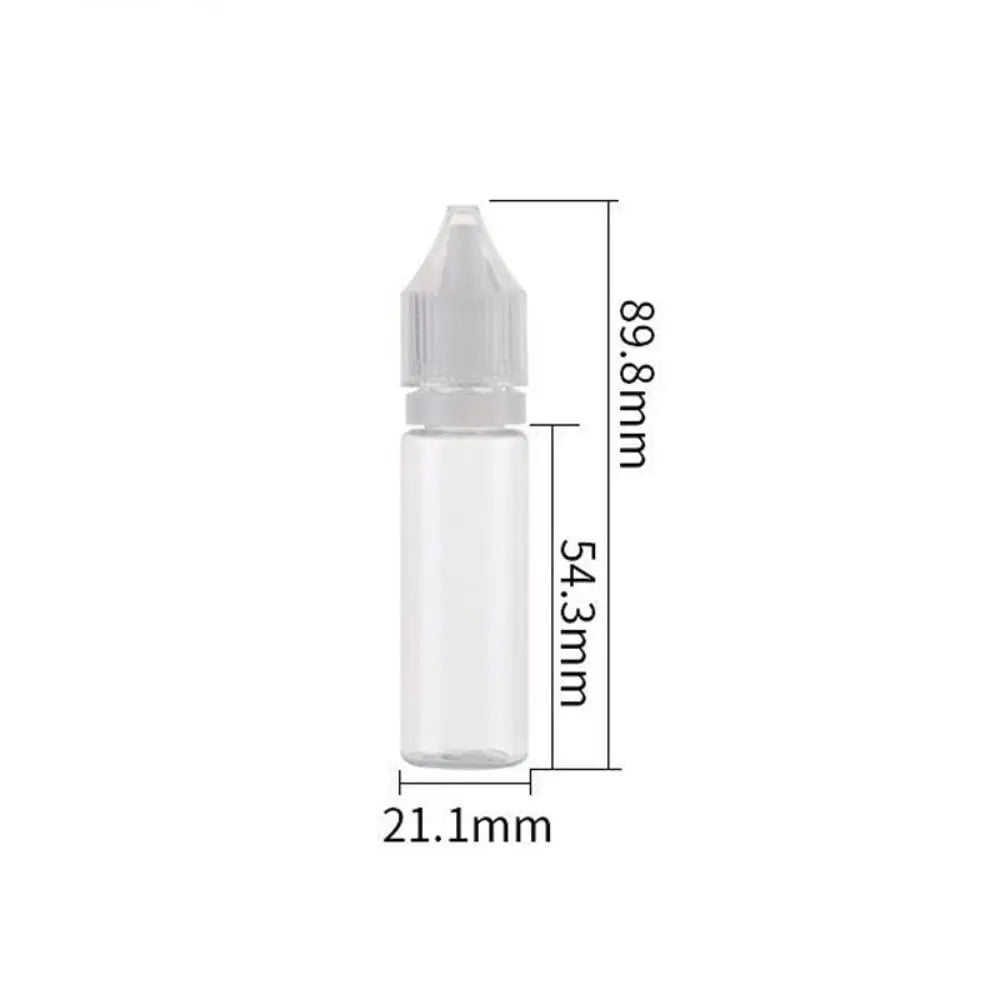 Portable Oil Filling Bottles 10-100ml PET Pointed Squeezable Dropper