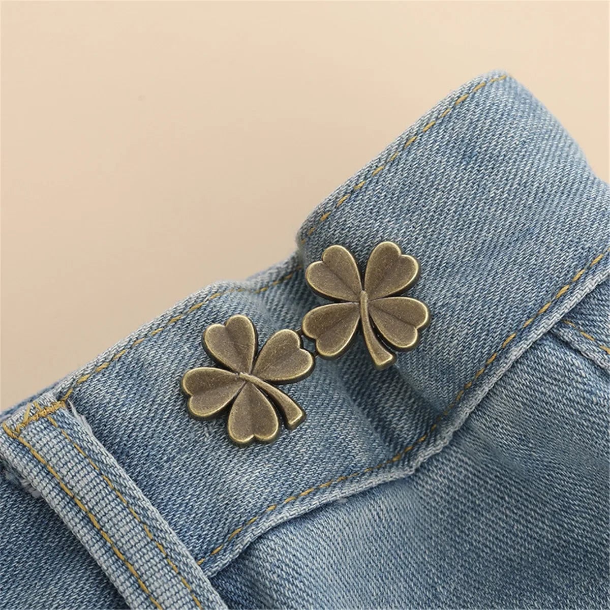 Adjustable Jean Button Clips - Retractable Waist Tightener Buckle