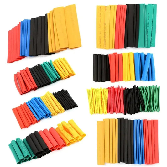 164/328PCS 2:1 Heat Shrink Tubing Kit 5 Colors 8 Sizes Wire Cable