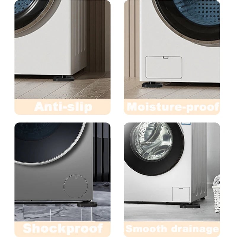 Universal Anti-Vibration Rubber Pads for Washing Machine Dampening