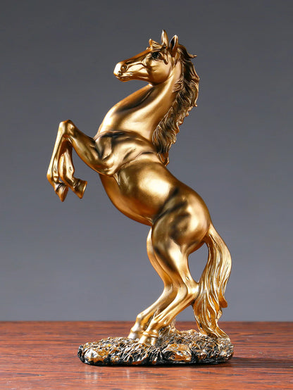 European Victory Horse Resin Statue - Decorative Figurine Office Home