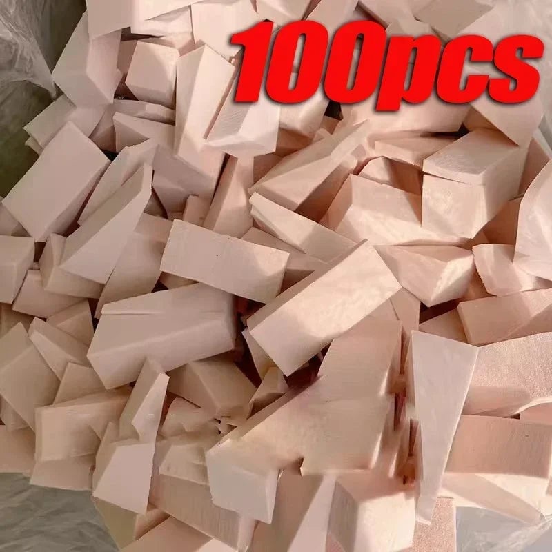 Triangle Makeup Sponges 100pcs Set - Wet/Dry Foundation Concealer