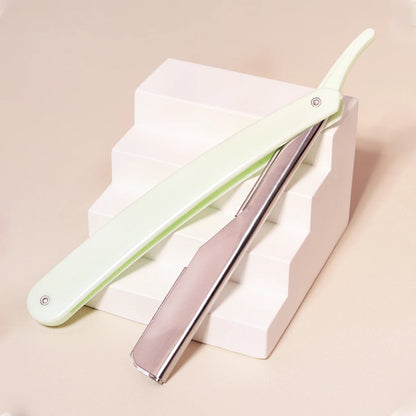 2pc Folding Straight Edge Manual Razor Set - Professional Barber
