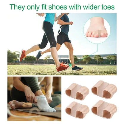 Gel Bunion Toe Separator with Fabric Lining - Silicone Spacer