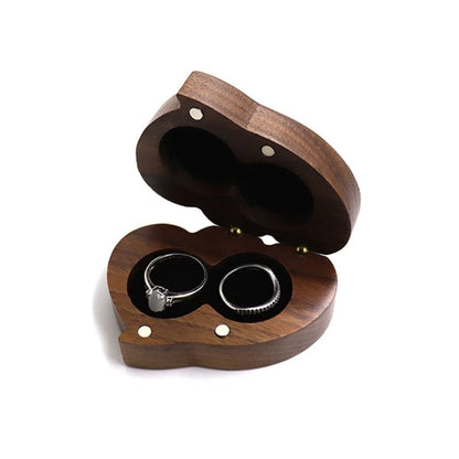 Wooden Ring Box - Premium Jewelry Organizer for Engagement Proposal