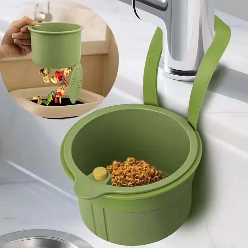 Press-Type Drain Basket Food Strainer Multi-Functional Kitchen
