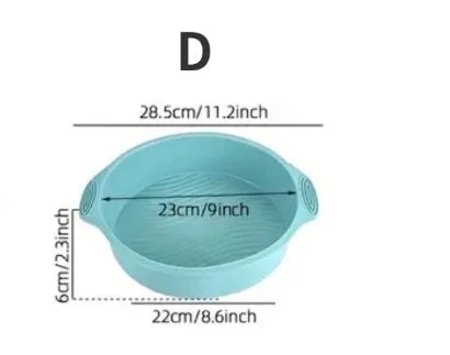 Silicone High-Temperature Cake Baking Mould Set - Muffin Toast Pan