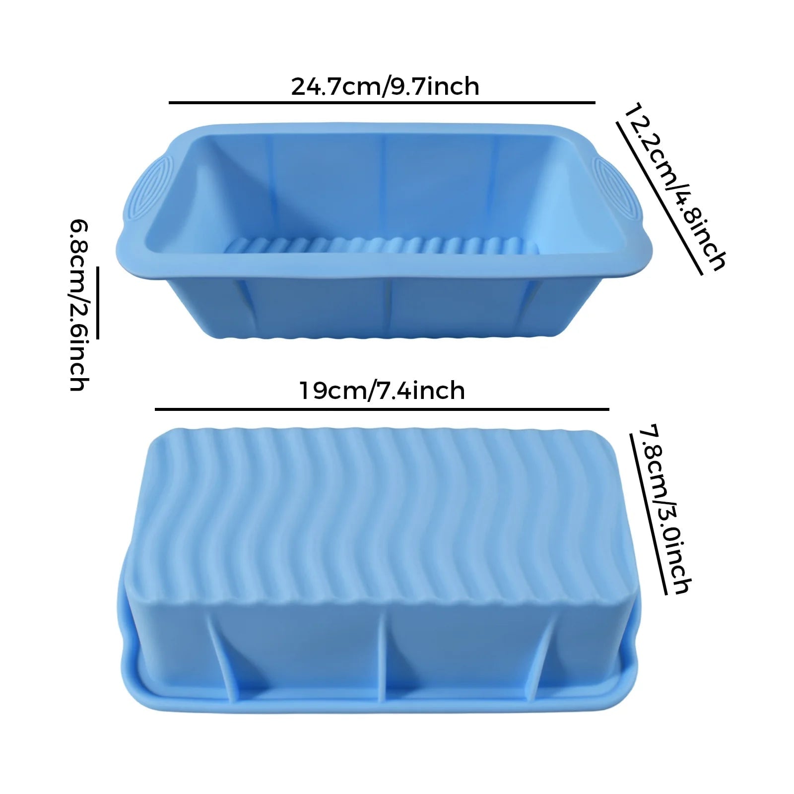 Food Grade Silicone Loaf Pan Non-Stick Rectangular Bread Mold