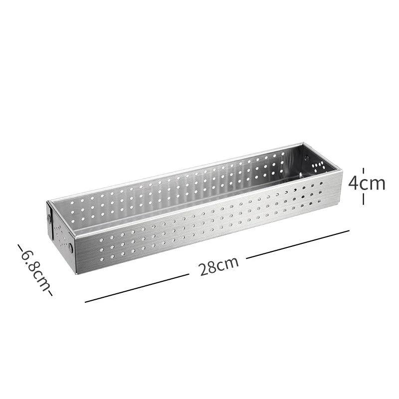 304 Stainless Steel Cutlery Drainer Box - Chopstick Fork Storage