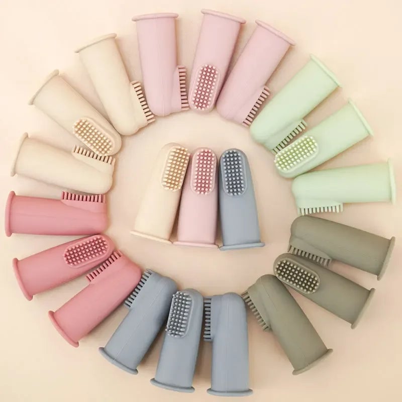 Silicone Baby Finger Toothbrush - Newborn Oral Care Cleaning Brush
