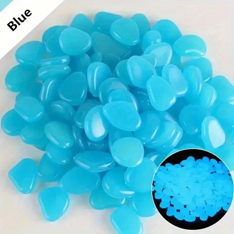 Luminous Glow Stone Decor 100/500pc Set - Aquarium Landscape Garden
