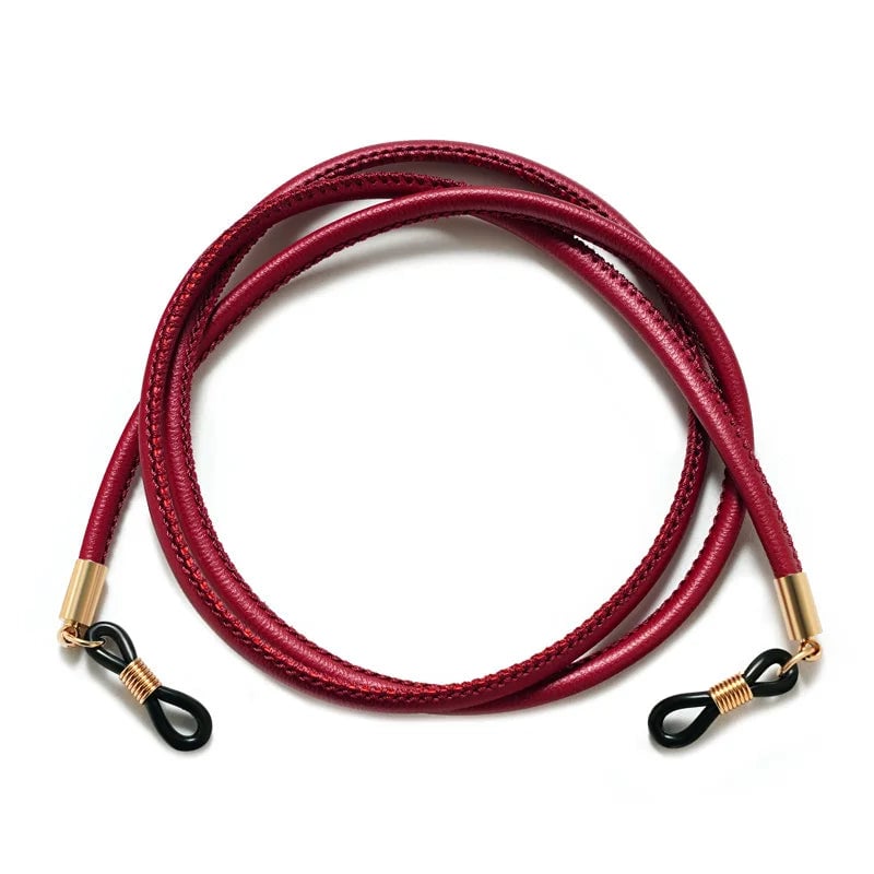 Braided Leather Sunglasses Lanyard Strap - Eyeglass Chain Cord