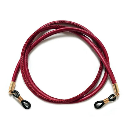Braided Leather Sunglasses Lanyard Strap - Eyeglass Chain Cord