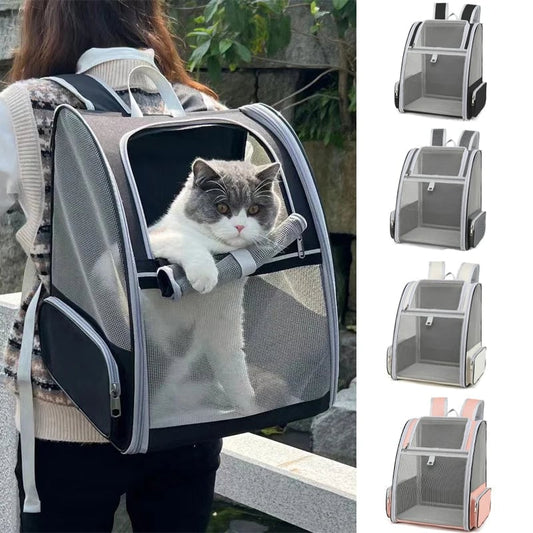 Breathable Pet Carrier Backpack 6kg Capacity - Cats Small Dogs Travel
